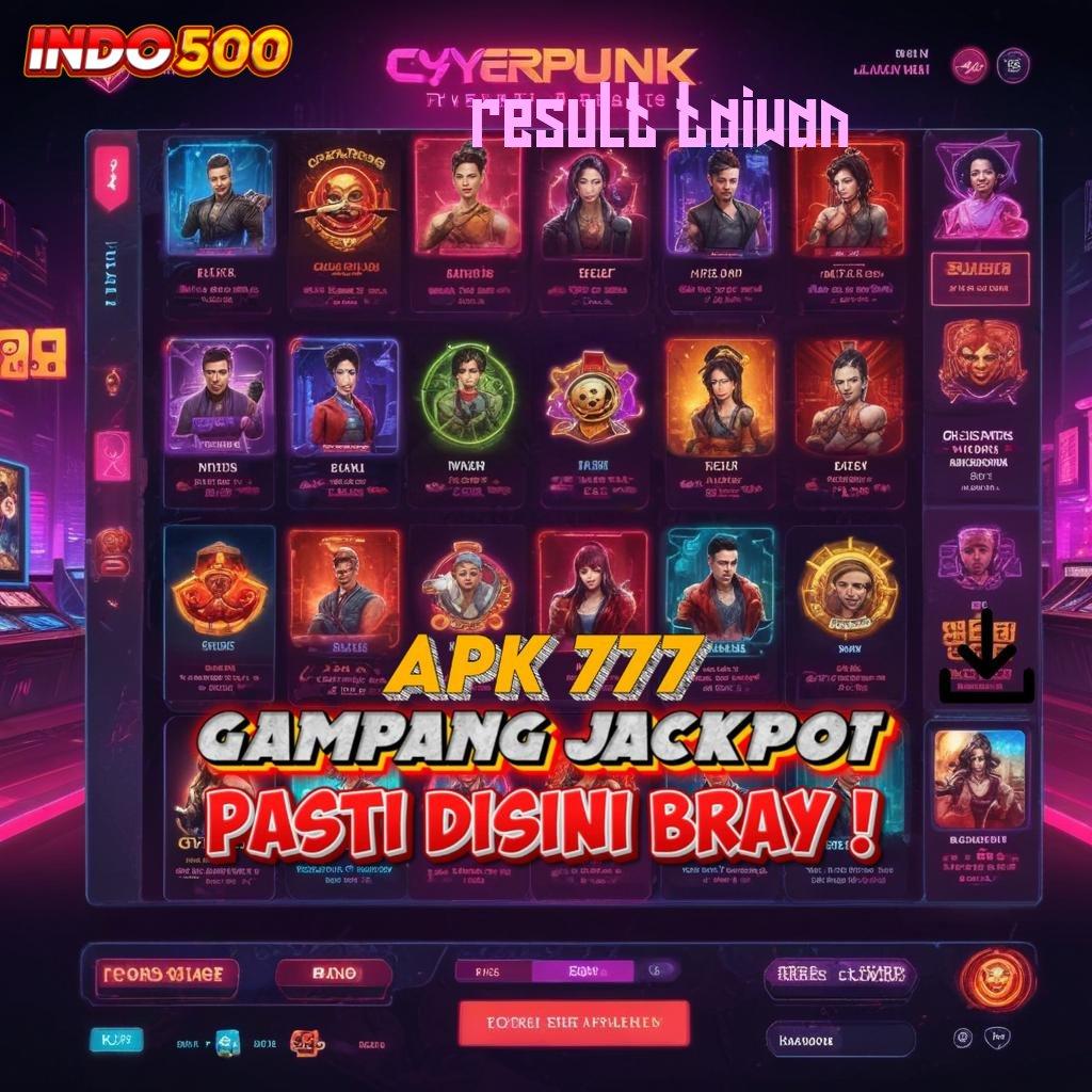 RESULT TAIWAN 🔥 menyediakan slot gacor jackpot setiap saat